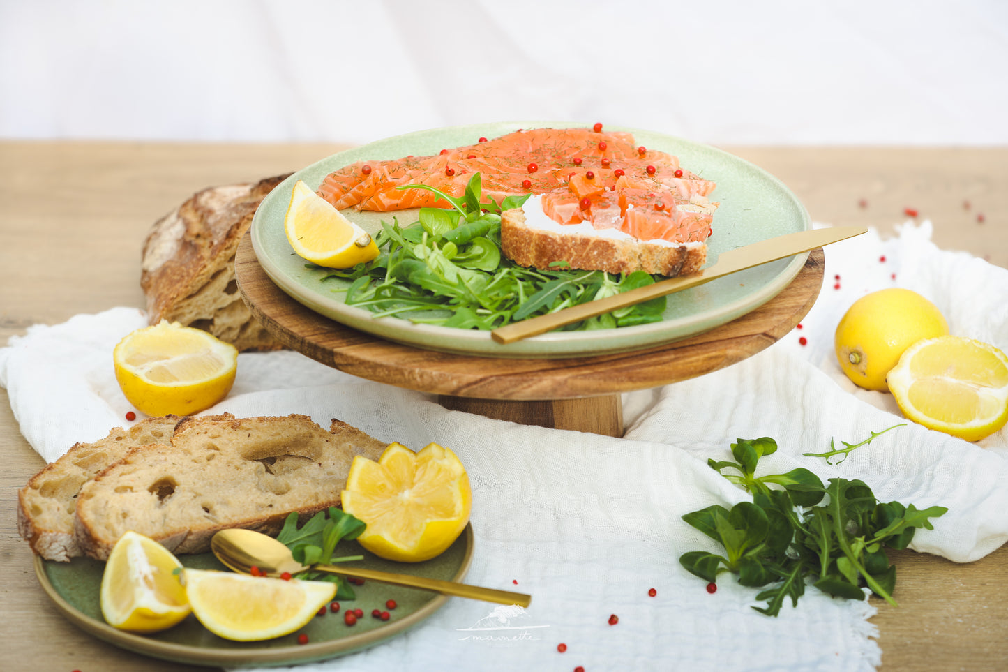 Gravlax saumon BIO - Aneth & baie rose